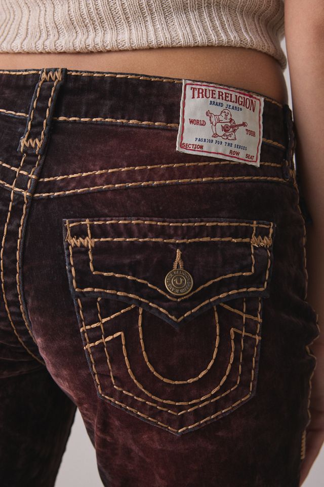 True Religion Billie Flocked Velvet Super T Straight Jeans | Urban
