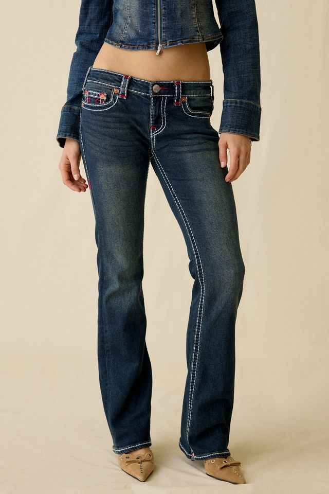 Jeans à jambe évasée taille basse Becca Sapphire Tide Super T de True Religion #1