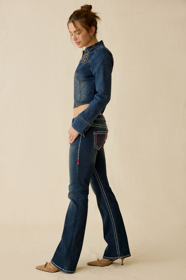 Jeans à jambe évasée taille basse Becca Sapphire Tide Super T de True Religion #3