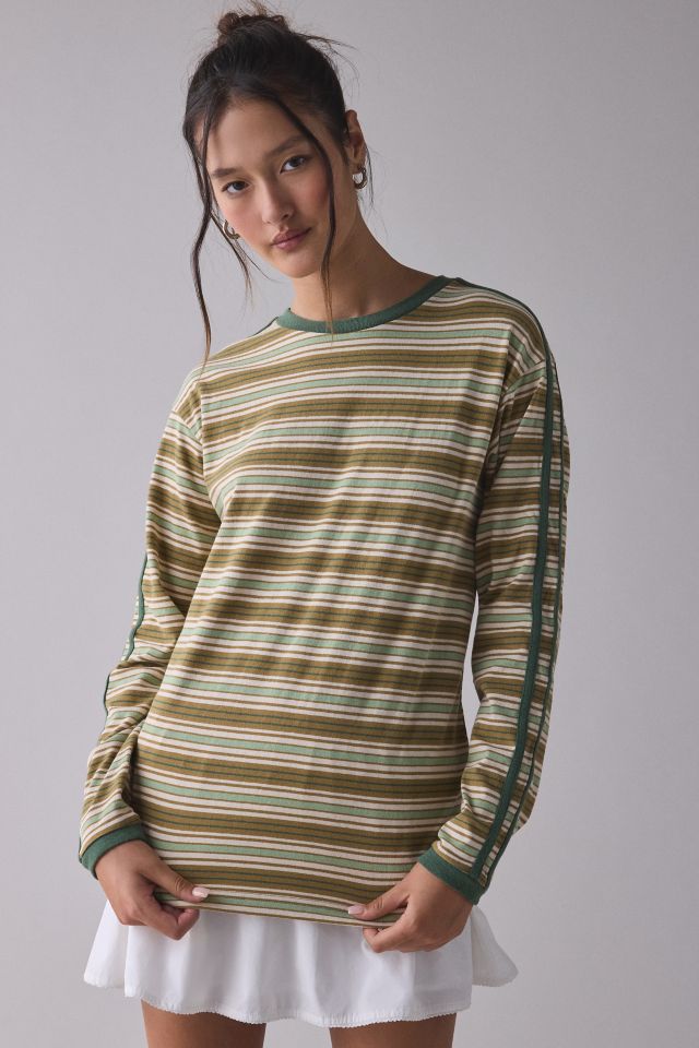 BDG Hayden Oversized Long Sleeve Ringer Tee #3