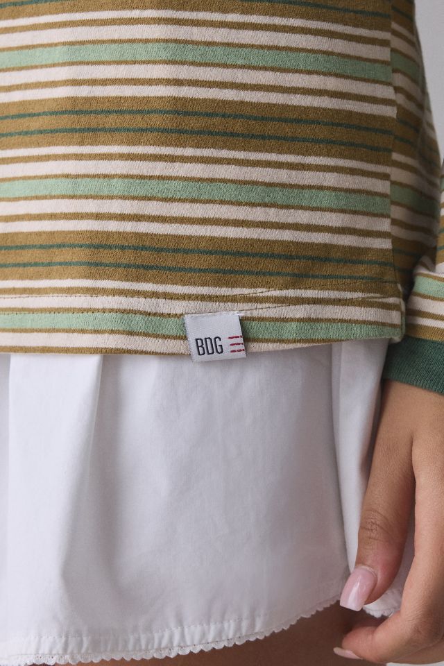 BDG Hayden Oversized Long Sleeve Ringer Tee #4