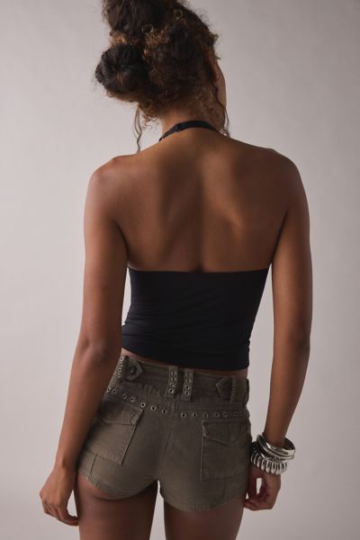 Out From Under Je T'aime Cropped Halter Top