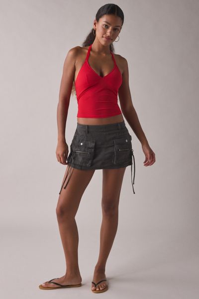 Out From Under Je T'aime Cropped Halter Top