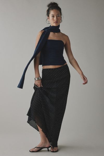 Lioness Island Scarf Tie Ruched Corset Top