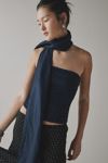 Lioness Island Scarf Tie Ruched Corset Top