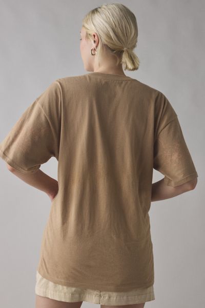 Horseshoe Flowers Graphic Oversized T-Shirt Dress