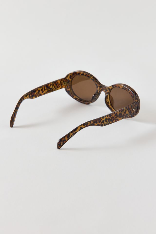 Mia Leopard Oval Sunglasses #3