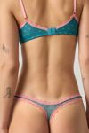Mucci Francesca Lace Trim Swiss Dot Mesh Thong