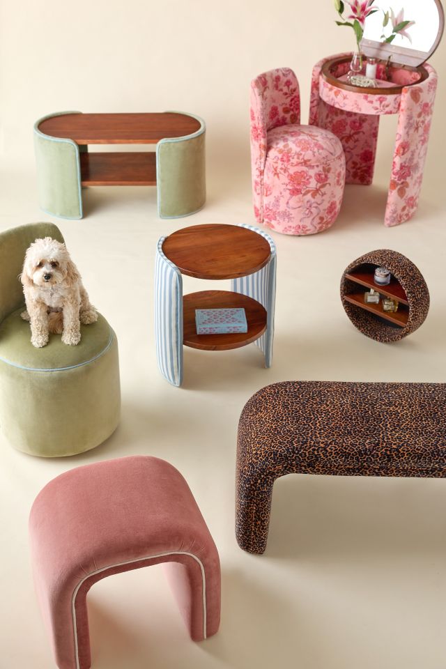 Jane Velvet Upholstered Bench