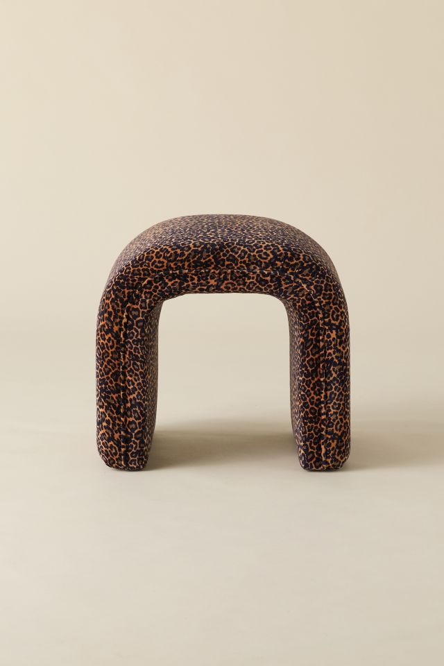 Jane Velvet Upholstered Stool