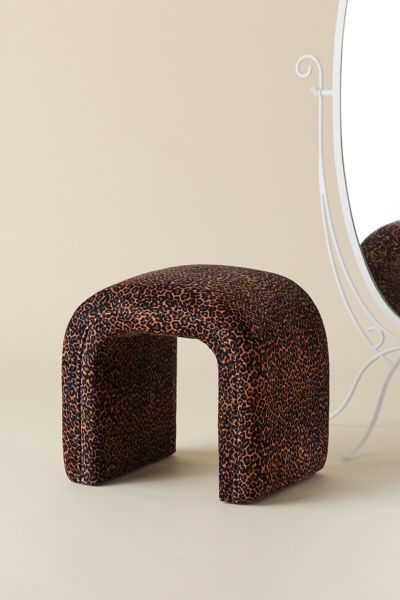 Jane Velvet Upholstered Stool