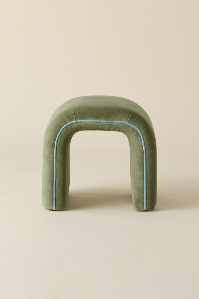 Jane Velvet Upholstered Stool #2