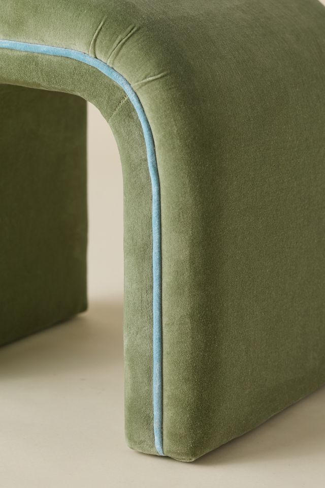 Jane Velvet Upholstered Stool #3