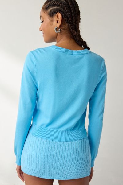 Frankies Bikinis Blue Vanilla Sundae Knit Cardigan