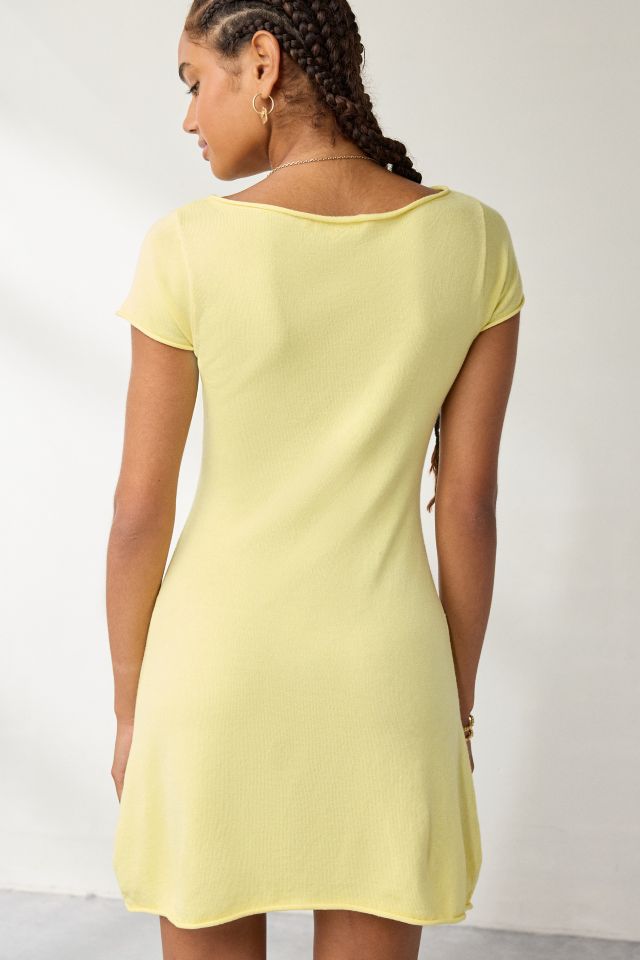Frankies Bikinis Honeycomb Slumber Knit Mini Dress #3
