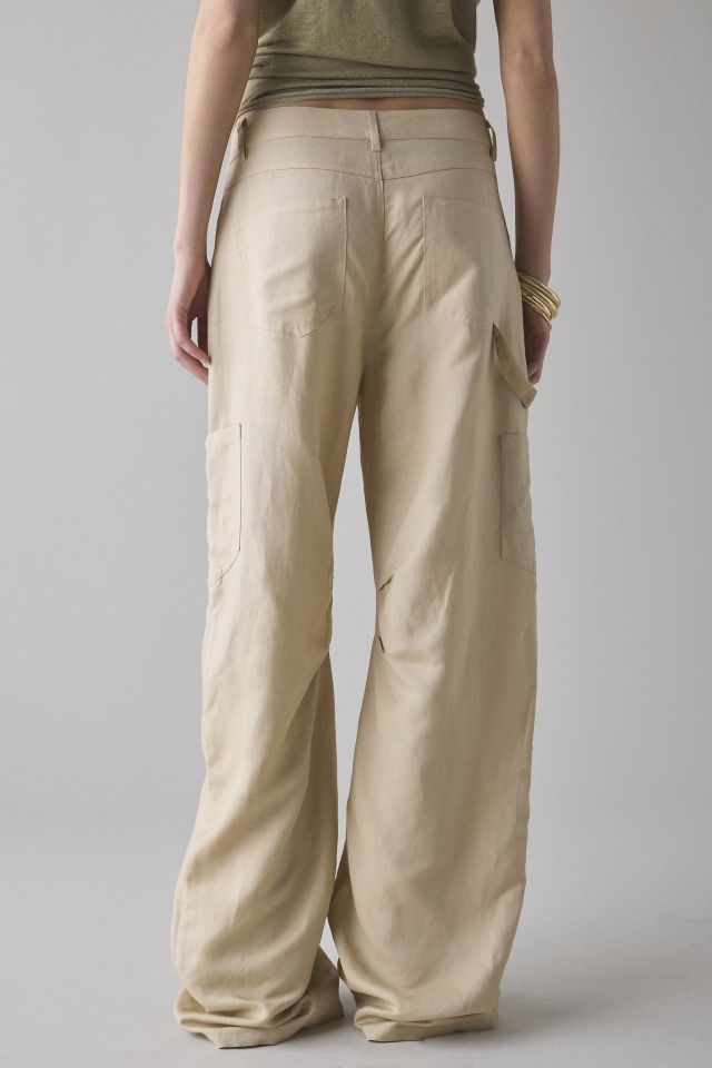 Lioness Miami Vice Linen-Cotton Blend Oversized Cargo Pant #2