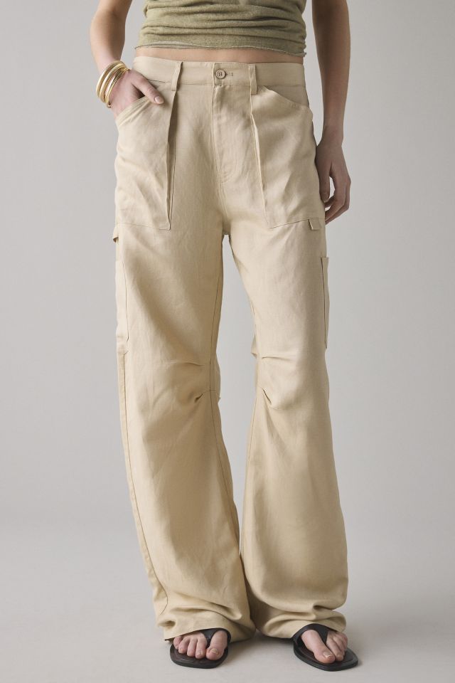 Lioness Miami Vice Linen-Cotton Blend Oversized Cargo Pant #3