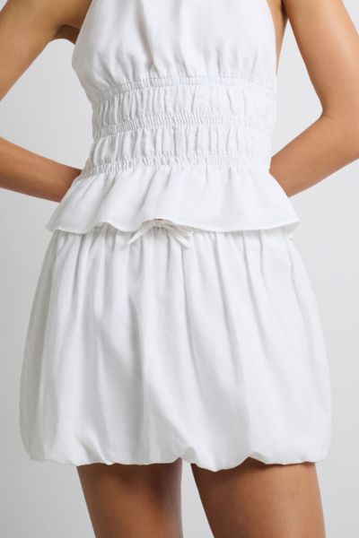 Onia Air Linen Bubble Mini Skirt