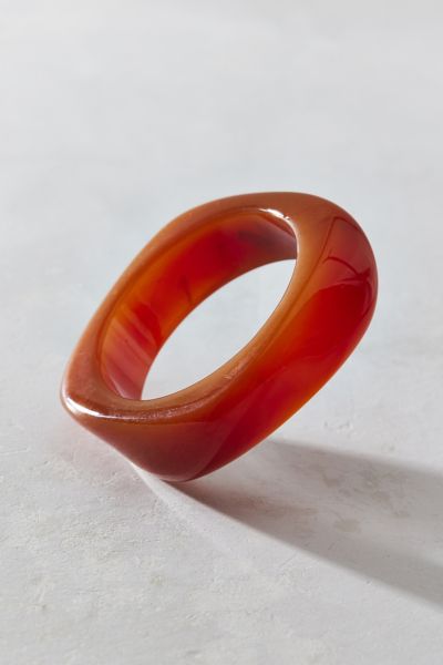Urban Outfitters Iris Acrylic Chunky Bangle Bracelet In Maroon, Women's At  In Brown