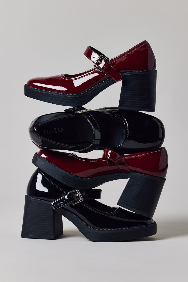 Raid London Favia Patent Leather Mary Jane Heel #1