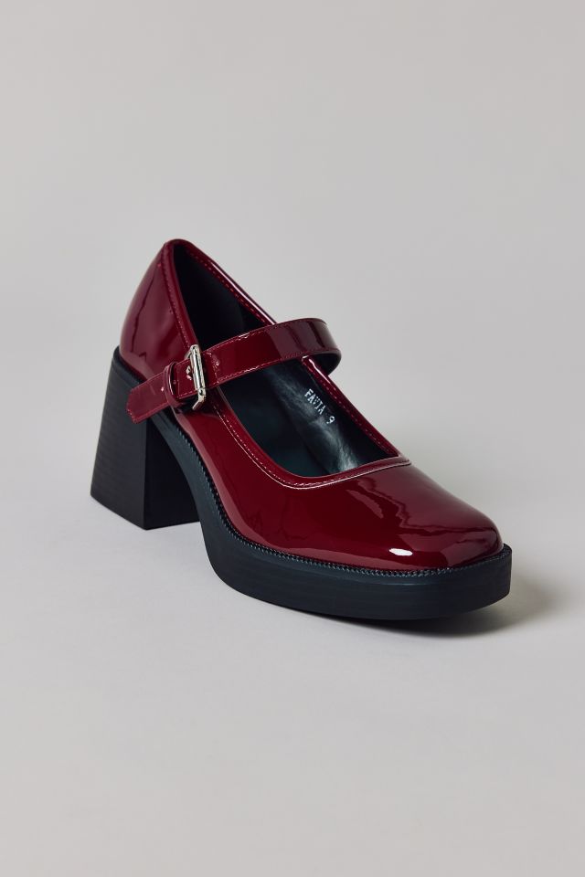 Raid London Favia Patent Leather Mary Jane Heel #3