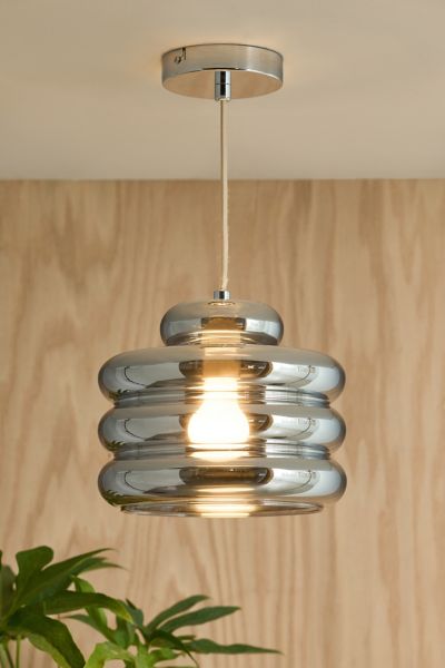 Eli Bubbled Chrome Pendant Light