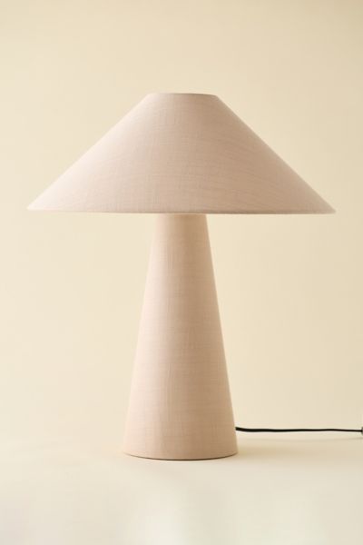 Urban Outfitters Lily Linen Table Lamp In Neutral At