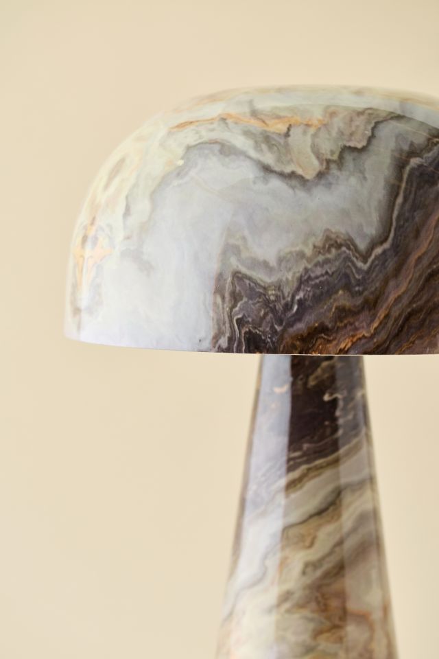 Jenna Marbled Metal Table Lamp #2