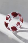Clear Polka Dot Bangle Bracelet