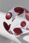 Clear Polka Dot Bangle Bracelet