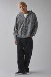 BDG Paisley Pattern Full-Zip Hoodie Sweatshirt