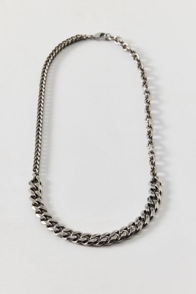 Stainless Steel Mixed Chain Necklace