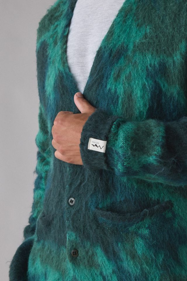 Manastash Blurry Jacquard Fuzzy Cardigan #3