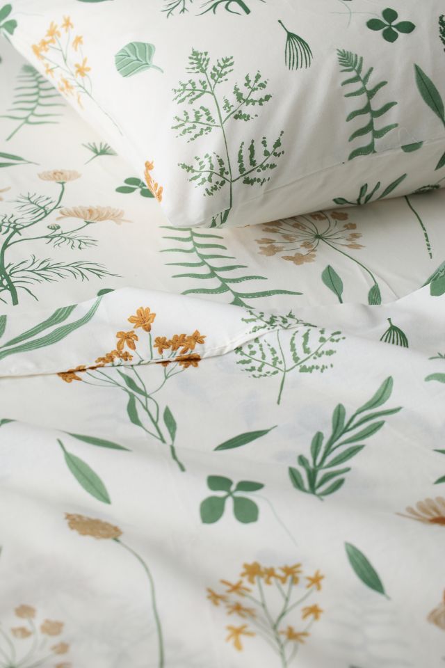 Botanica Patterned Brushed Cotton Sheet Set #1