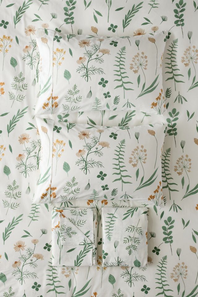 Botanica Patterned Brushed Cotton Sheet Set #2