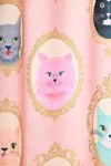 Cat Cameos Patterned Shower Curtain