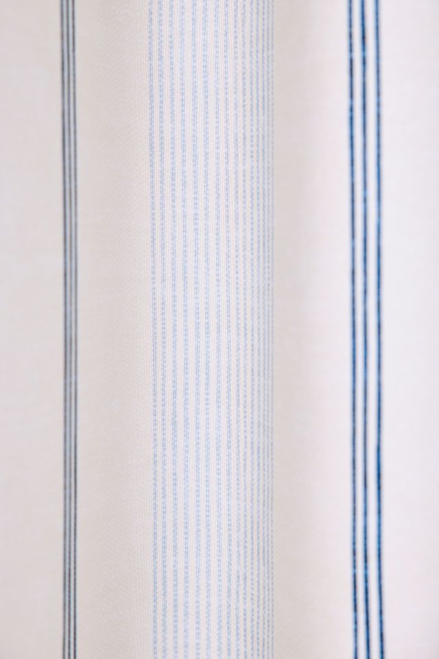 Ivy Striped Patterned Shower Curtain #1