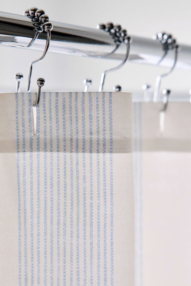 Ivy Striped Patterned Shower Curtain #2