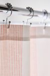 Ivy Striped Patterned Shower Curtain