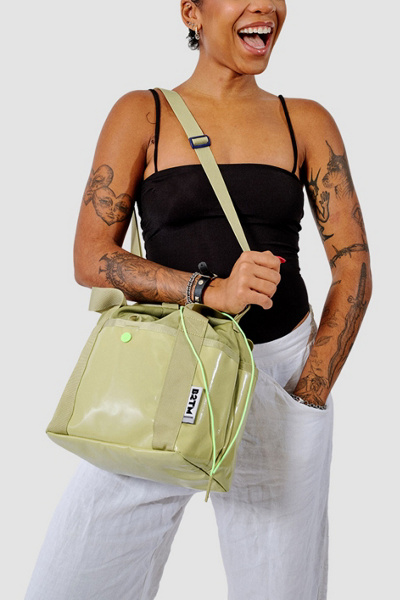 Baboon To The Moon Go-tote Bucket In Circuit, Women's At Urban Outfitters In Green