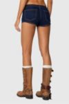 Edikted Ciel Low Rise Denim Micro Shorts