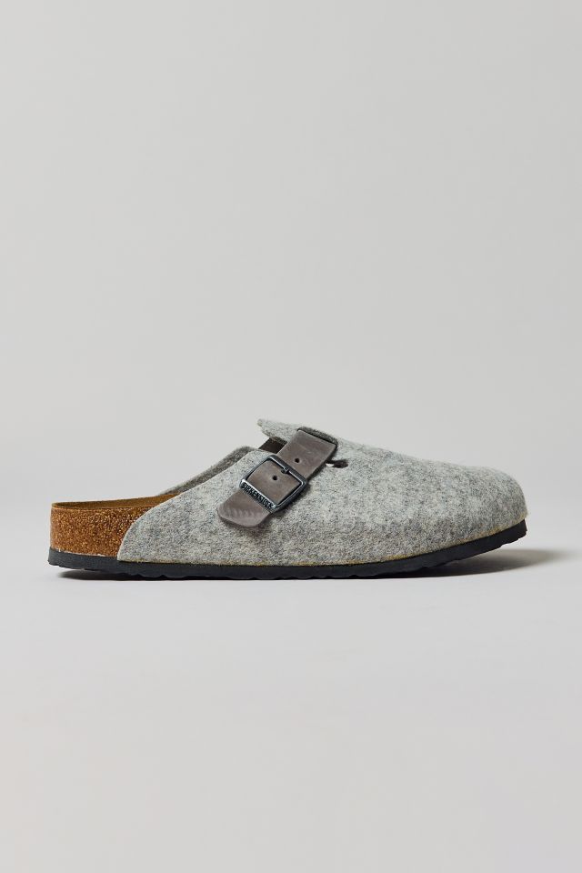 Birkenstock Men's Boston Natural Leather-Felt Clog #1