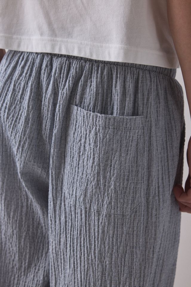 ReMADE By UO Remnants Crinkle Cotton Poplin Beach Pant #3