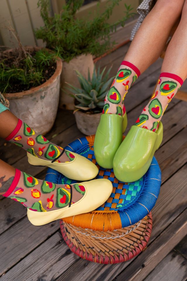 Sock Candy Avocado Lover Sheer Sock #1
