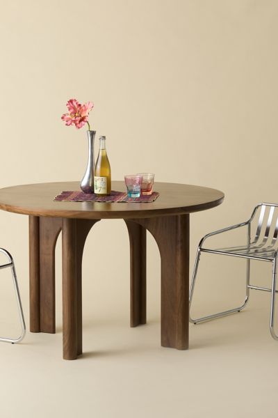 Carrie Round Mango Wood Dining Table