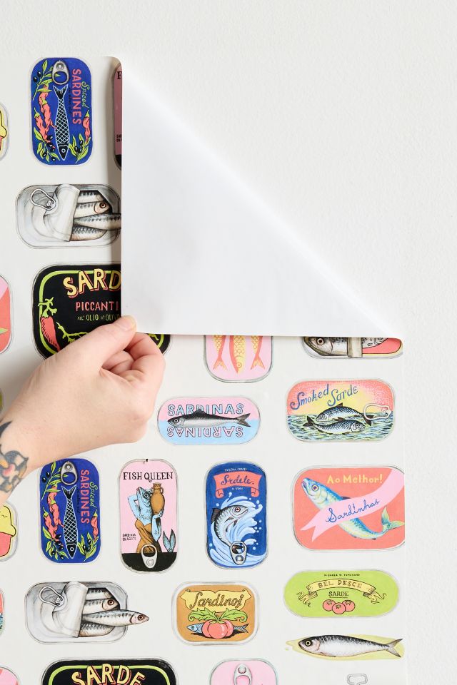 Rachel Antonoff Sardine Tins Removable Wallpaper #2