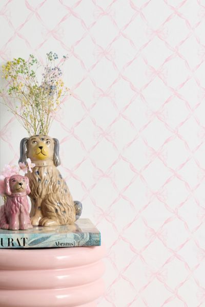 Loveshackfancy Baby Bow Removable Wallpaper In Pink At Urban Outfitters