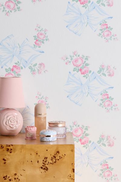 LoveShackFancy Rosa Beaux Removable Wallpaper