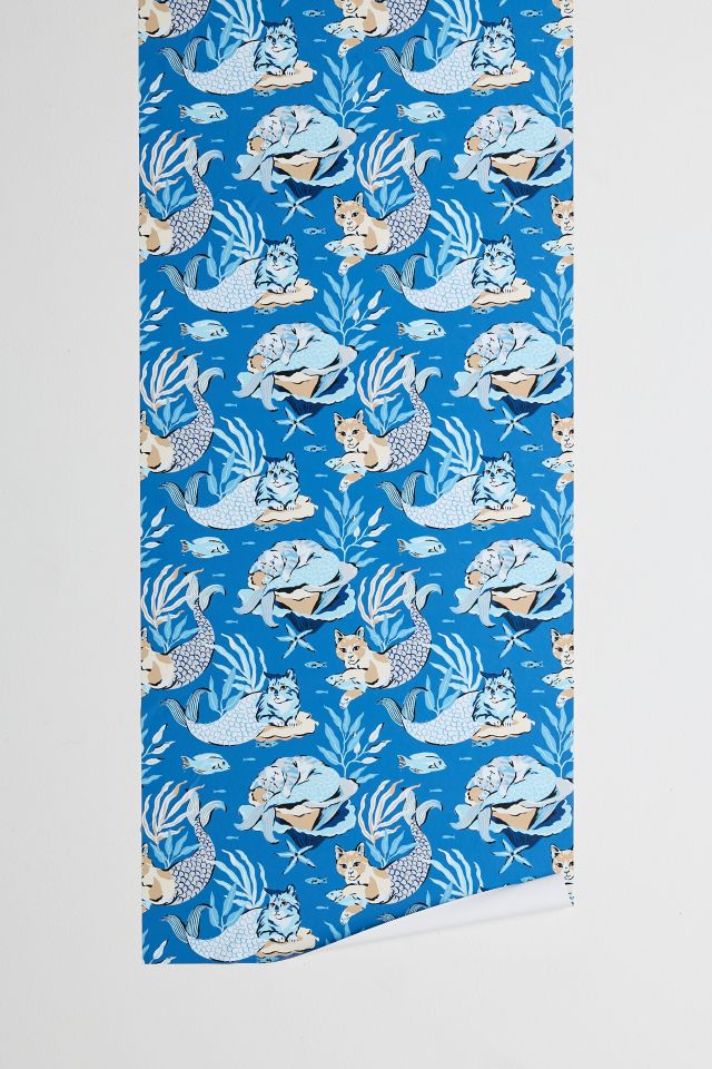 Printfresh Meowing Mermaids Removable Wallpaper #1