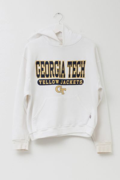 Vintage Y2K Distressed Georgia Tech Russell Athletic Hoodie Sweatshirt